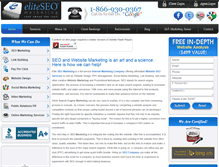 Tablet Screenshot of eliteseomarketing.com